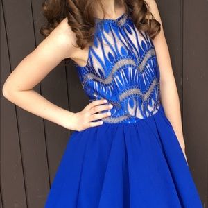 Exquisite Miss Behave dress size 12 royal blue